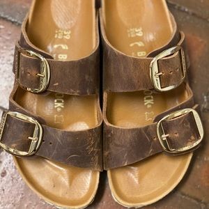 Birkenstock big buckle sandals